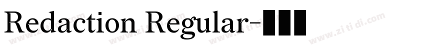 Redaction Regular字体转换